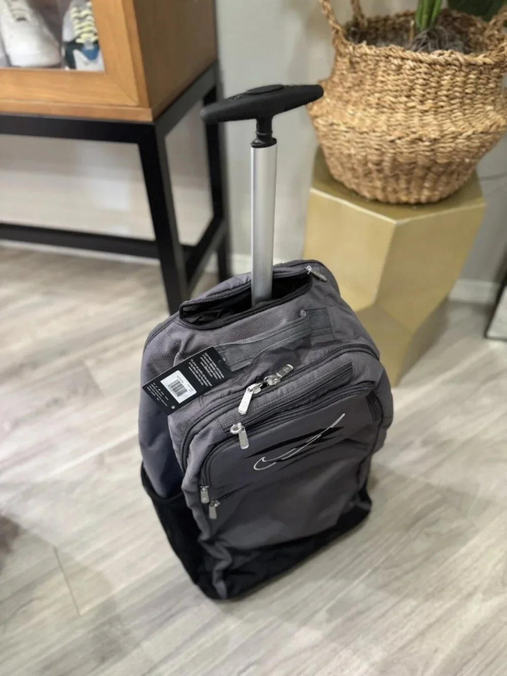 NEW! Nike 3Brand Rolling Duffle Backpack Travel Suitcase